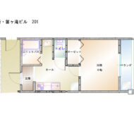 新・笛ヶ滝ビル　201 画像1